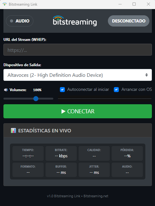 Bitstreaming Link App